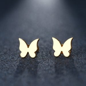 925 Ayar Çivi Kelebek Küpe