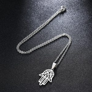 hamsa kolye zincirli
