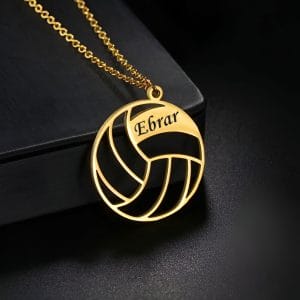 925 Ayar Gümüş Voleybol Topu Kolye