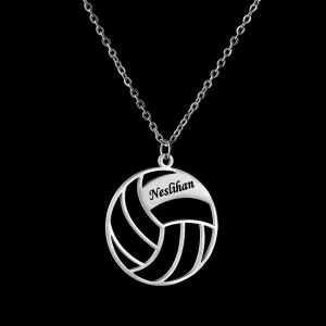 925 Ayar Gümüş Voleybol Topu Kolye