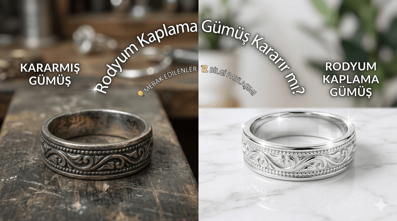 Rodyum kaplama gümüş kararır mı?